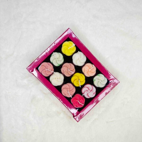 Scented Cup Cake Flower 5 Candle (CC046)