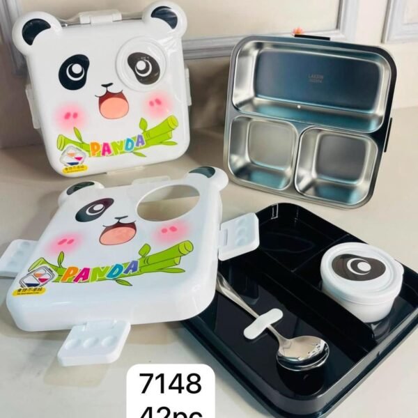 Creative Panda Steel Lunch Box