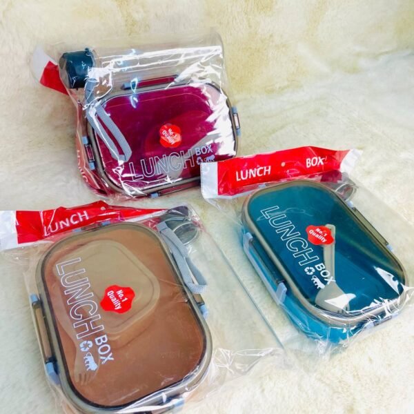 Plastic Lunch Box + Water Bottle Set ? Convenient, Lightweight Food Storage Combo