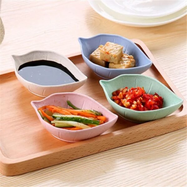 Leaf Design Chutney Serving Tray ? Stylish Dip & Sauce Dish