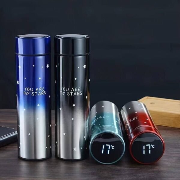 Printed Space Star Temperature Bottle