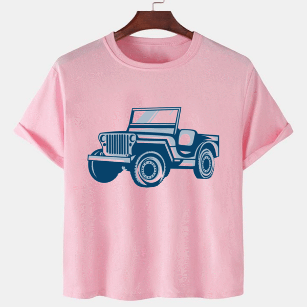 Pink Unisex Cotton Premium Quality Designer Printed T-Shirt