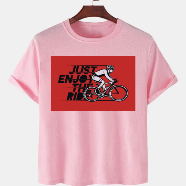 Pink Unisex Cotton Premium Quality Designer Printed T-Shirt