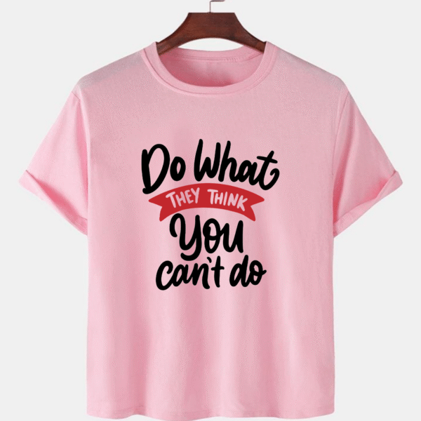 Pink Unisex Dot Knit Premium Quality Designer Printed T-Shirt