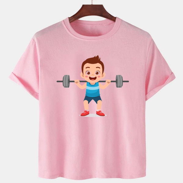 Pink Unisex Dot Knit Premium Quality Designer Printed T-Shirt