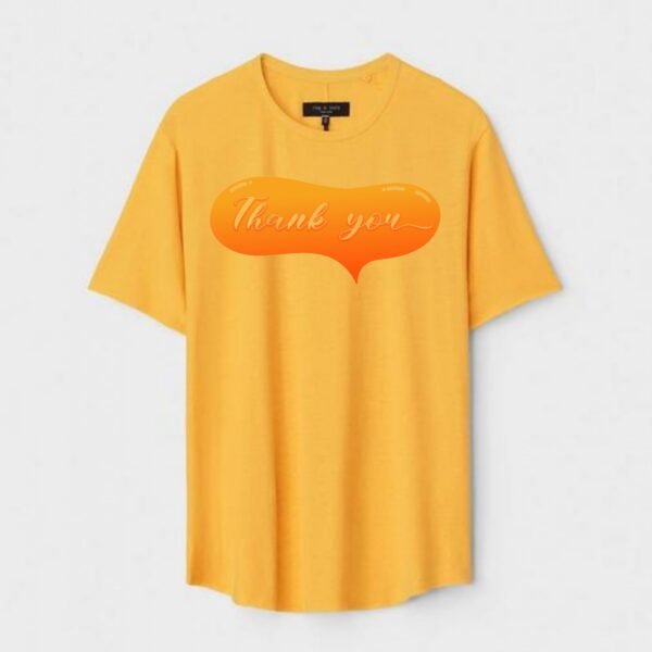 Yellow Unisex Polyster Regular Fit Printed Round Neck T-Shirt